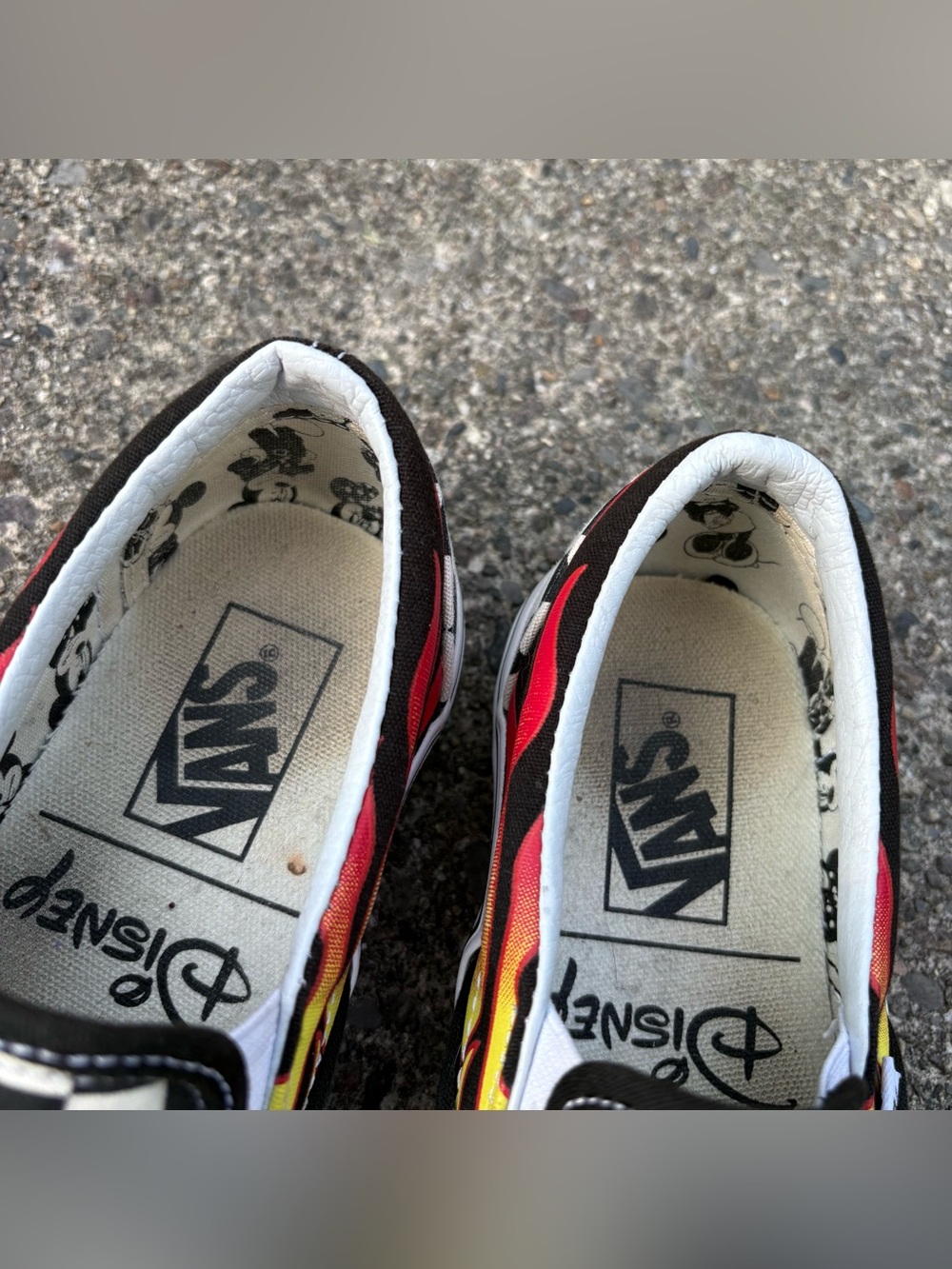 Vans + Disney Mickey & Minnie Checkerboard Slip-On Sneakers 7 - Picture 2 of 7